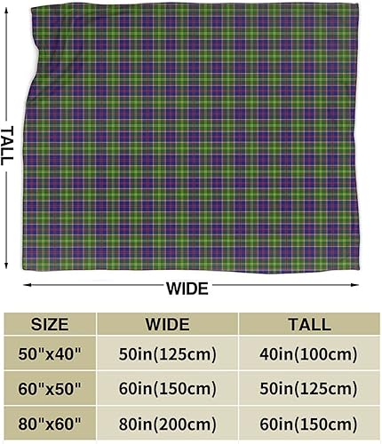 Miniatura 4 de Clan Arnott - Manta de franela suave unisex para mujeres y niños, para cama, sofá, dormitorio, 50 x 40 pulgadas