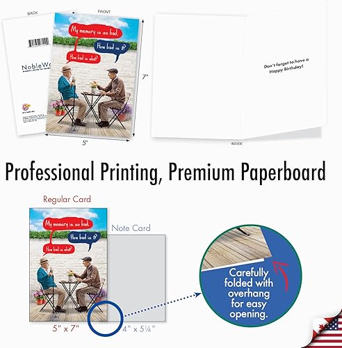 Vista 21 de NobleWorks Humorous Birthday Greeting Card with 5 x 7 Inch Envelope (1 Card) Bday Bra Size C10073BDG