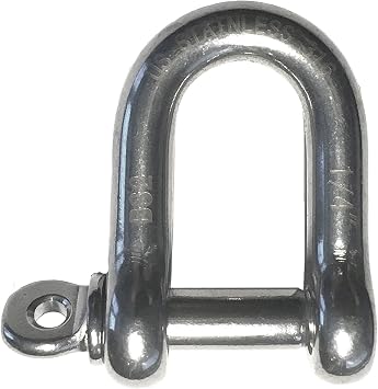 الولايات المتحدة الفولاذ المقاوم للصدأ 316 مزورة D تكبل البحرية الصف 1/4 "6 mm دي