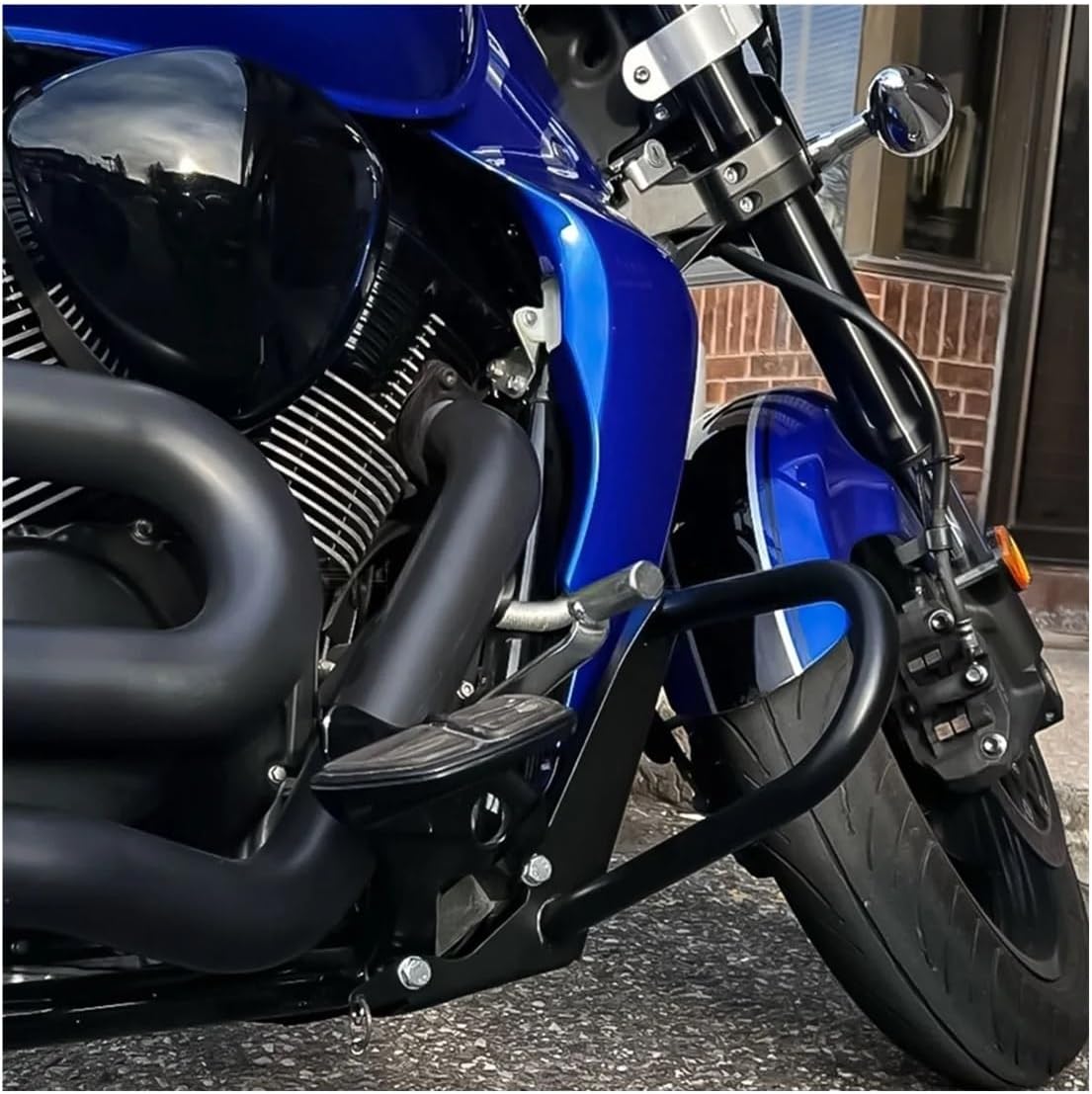 Engine Guard Crash Bars for Boulevard for VZR1800 for M109R 2006-2021 Motorcycle Parts Engine Bumper Guard Crash Bar Frame Protector Motorbike Crash Bar Bumper