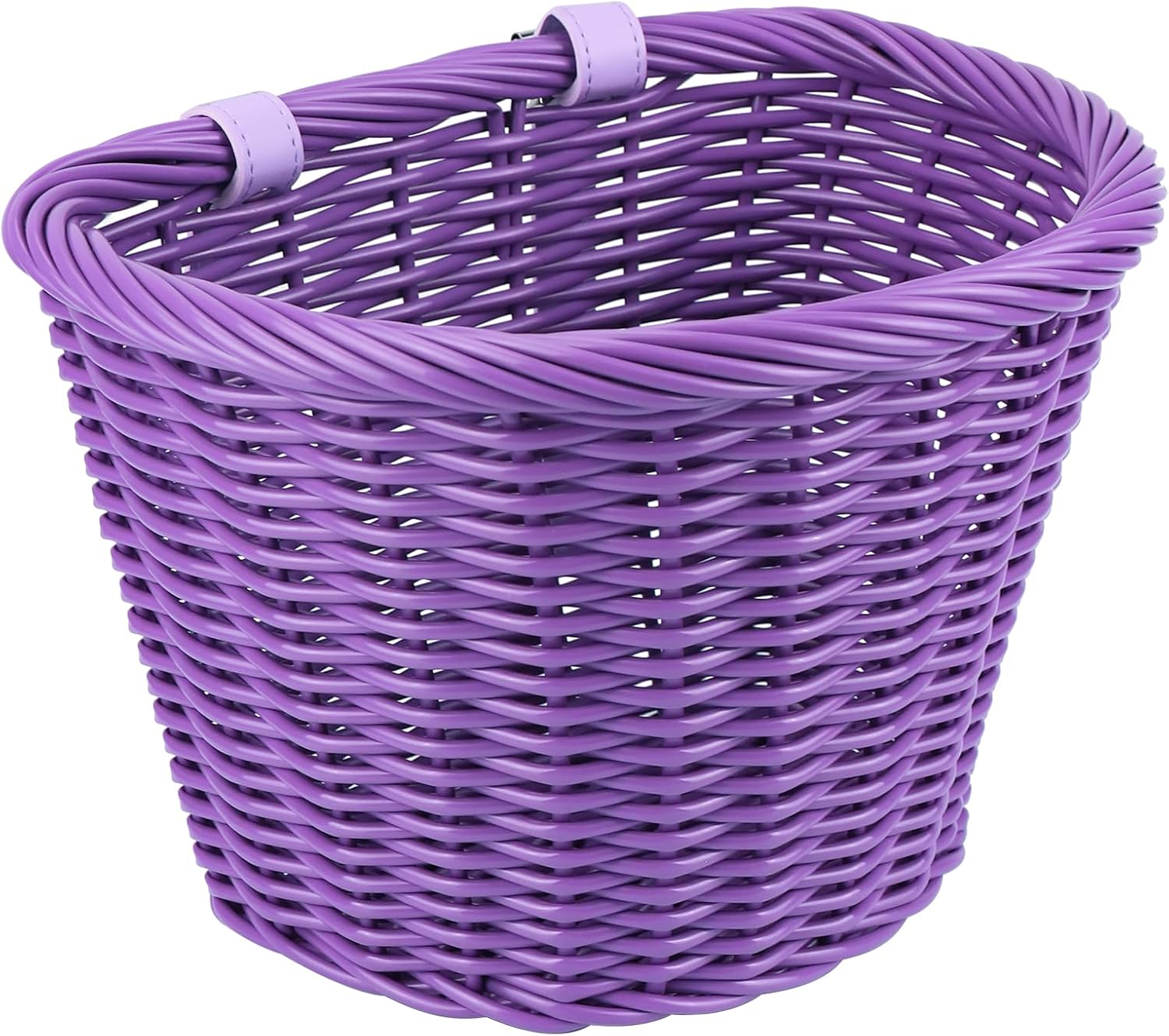 ZUKKA Bike Basket Front Adult Bike Basket for Women Front Woven Waterproof Basket with Adjustable Leather Straps Storage Bicycley Basket for Cruiser Bike Folding Bike Commuter Bike