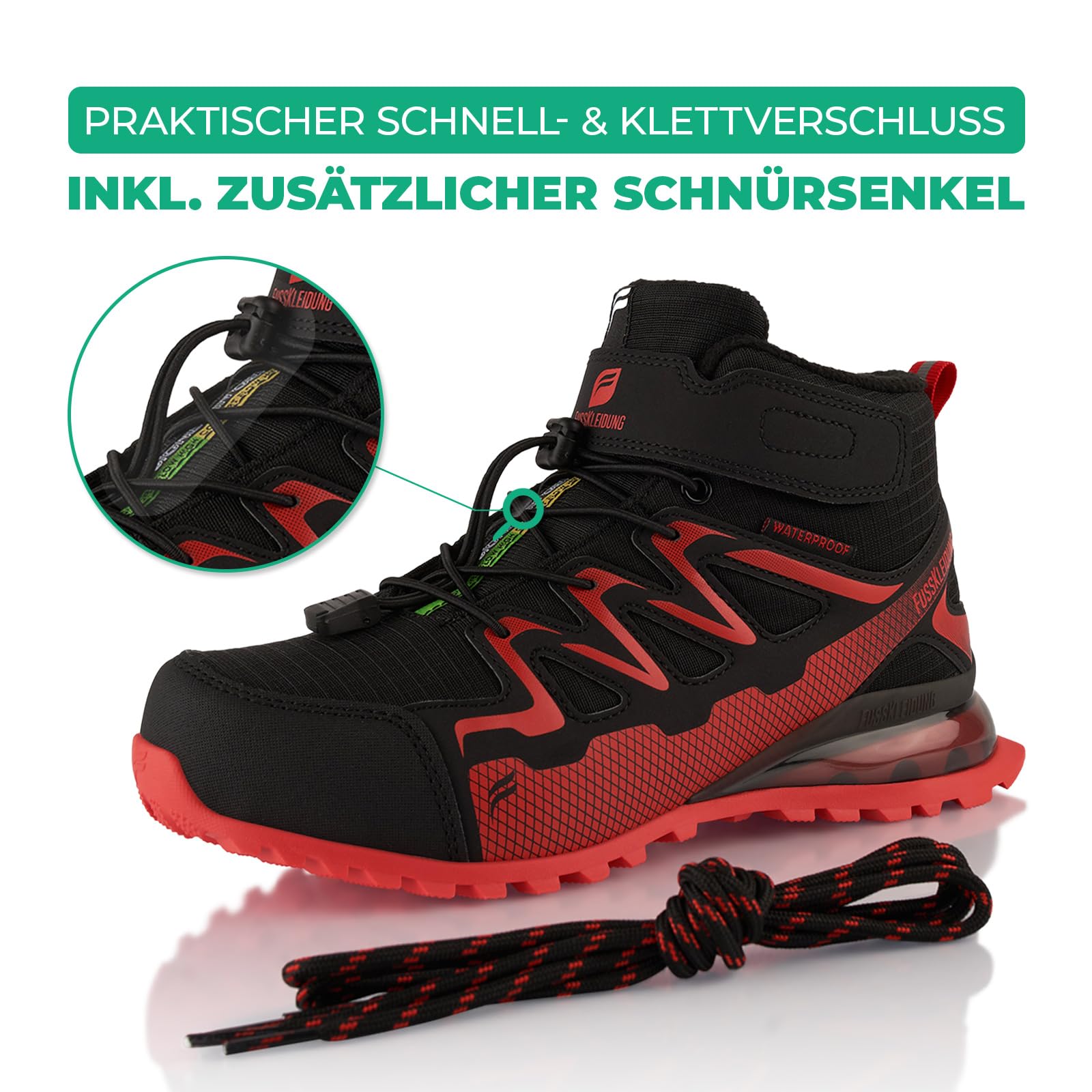Fusskleidung Damen Herren Winterstiefel Wasserdicht Gefütterte Wanderschuhe