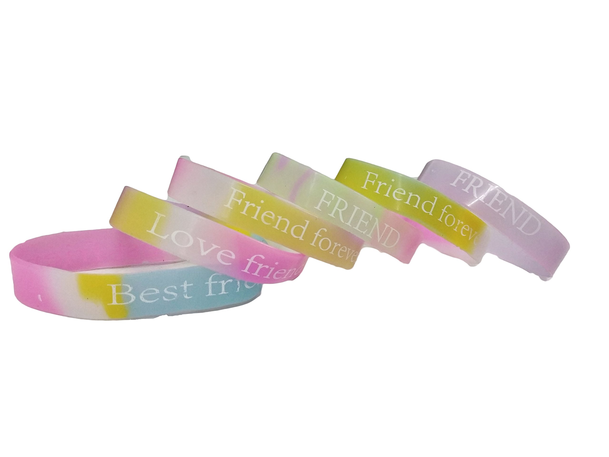 Tickles Silicone Friendship Band | Friendship Belt For Friendship Day|Bracelet For Kids, Set of 50 (Color: Multicolor, Small Size) (B07VW9T52W) Amazon Price History, Amazon Price Tracker