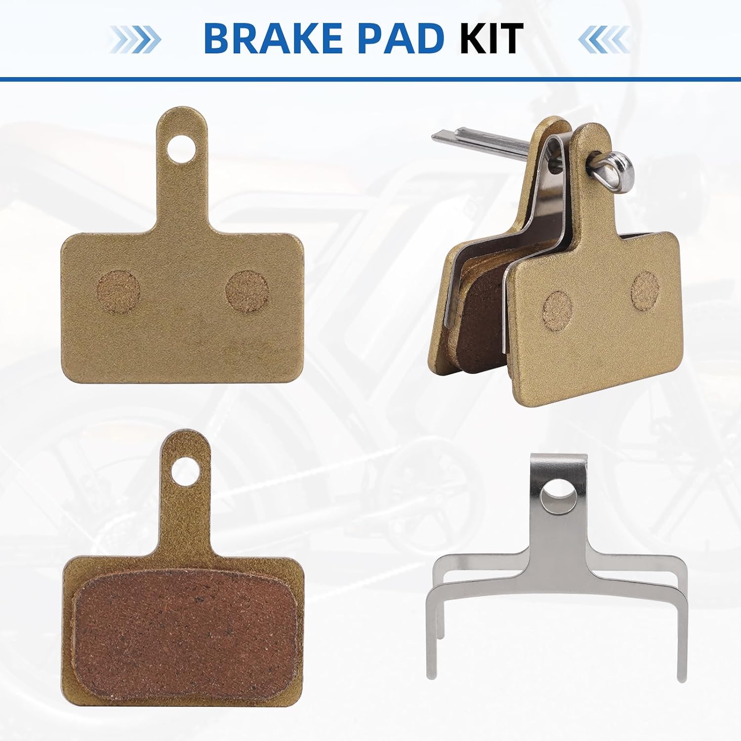 JERBOR Brake Pads for Cycrown CycRun CycRun Classic CycHunter CycHunter Pro EB5 Mini E-Bike, Sturdy Durable Front/Rear General Brake Pads, for Cycrown Electric Bike Accessories