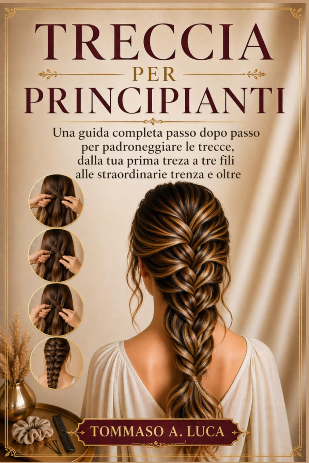 TRECCIA PER PRINCIPIANTI: Una guida completa passo dopo passo per padroneggiare le trecce, dalla tua prima treza a tre fili alle straordinarie trenza e oltre