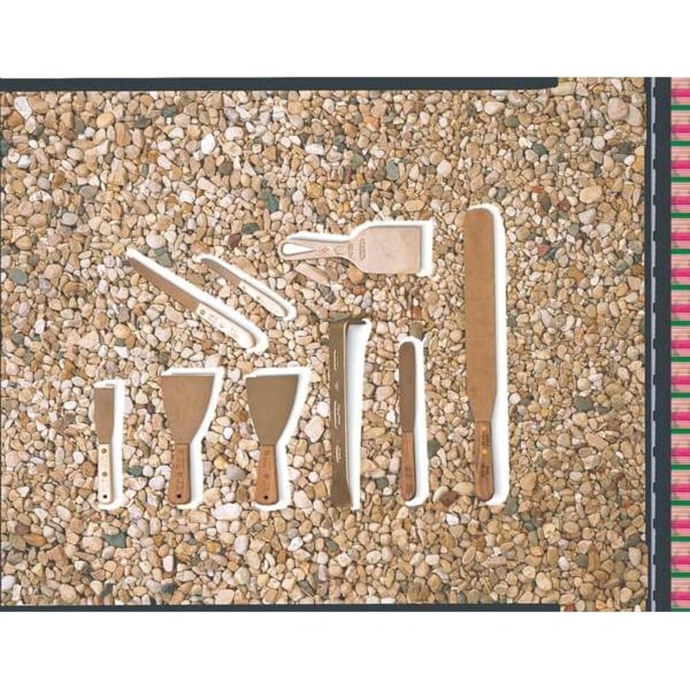 Ampco Safety Tools S-90 Spatula, Non-Sparking, Non-Magnetic, Corrosion Resistant, 1" x 6" Blade, 10-1/4" OAL