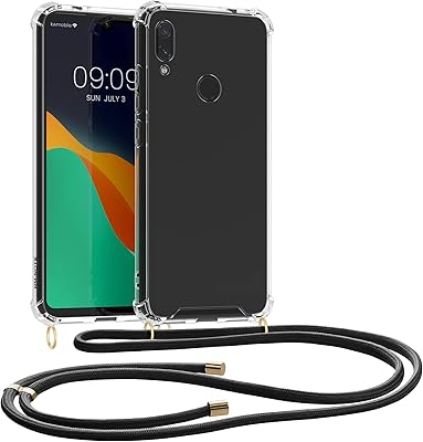 kwmobile Carcasa Compatible con Xiaomi Redmi Note 7 / Note 7 Pro Funda con Cuerda - Funda con Correa Colgante - Cordón Aju...