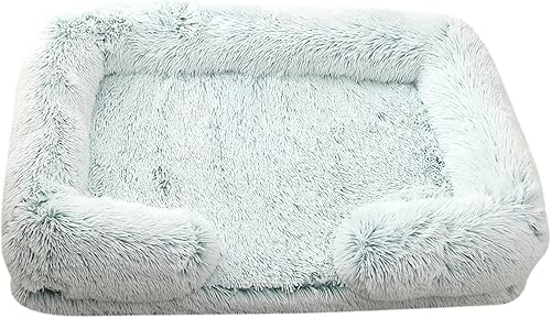 Miniatura 8 de Camas ortopédicas para perros de gran tamaño con forro impermeable y parte inferior antideslizante, cama rectangular lavable para perros y gatos