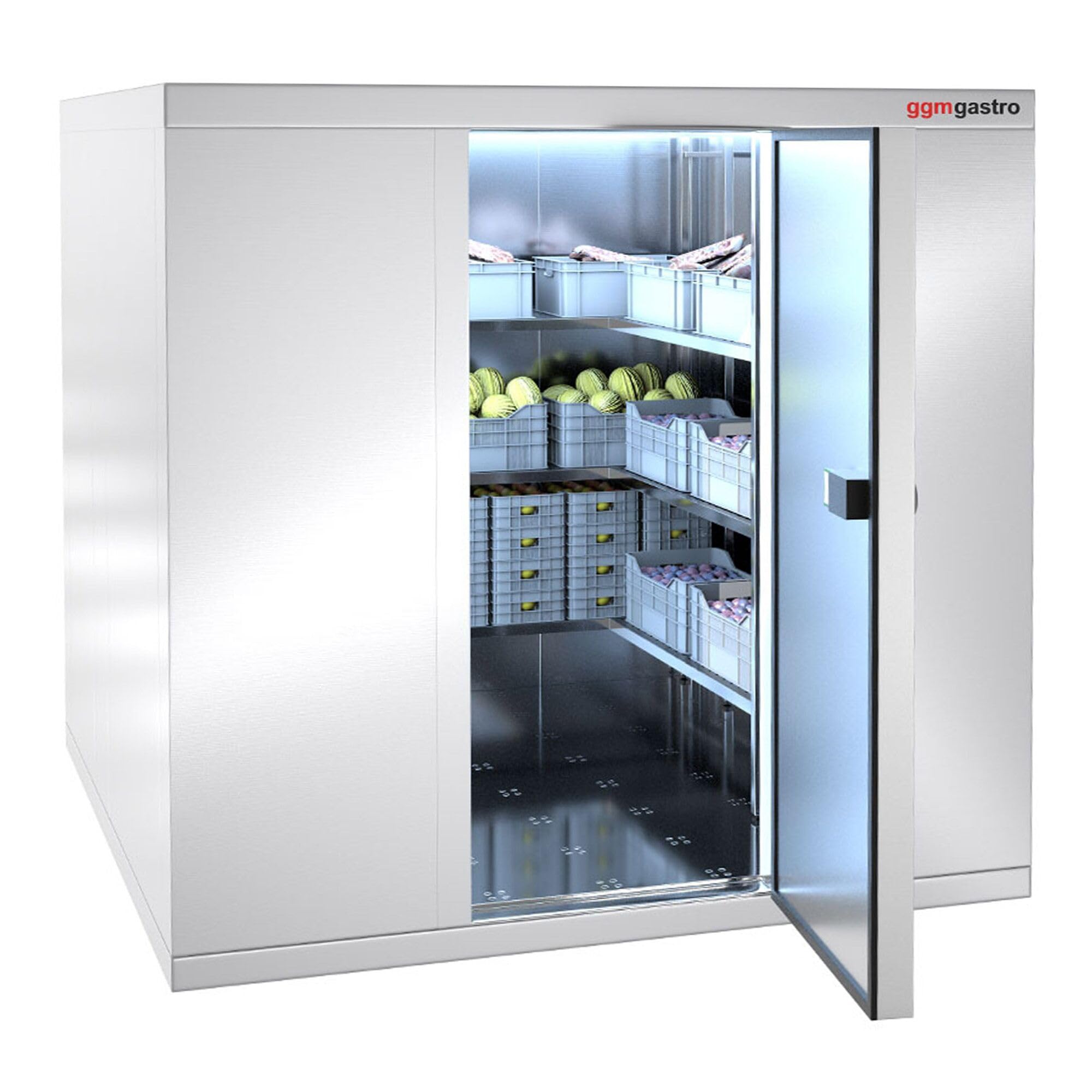 GGM Gastro | 2-LL184E-4-RL114EP | Aluminium Grundregal - 1066x1685mm - Tragkraft: 450 kg
