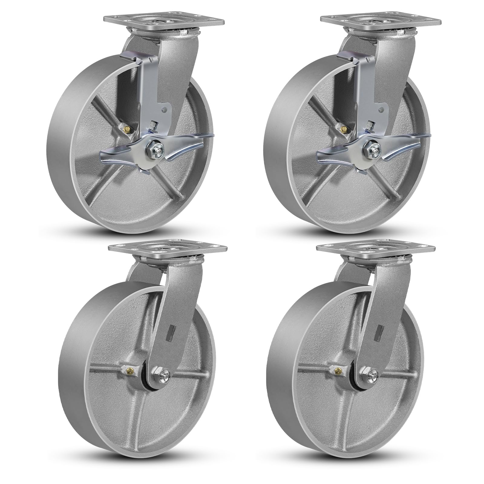 Heavy Duty Industrial Casters - Set of 4 -14 Heavy Duty Industrial Casters - Set of 4 -14