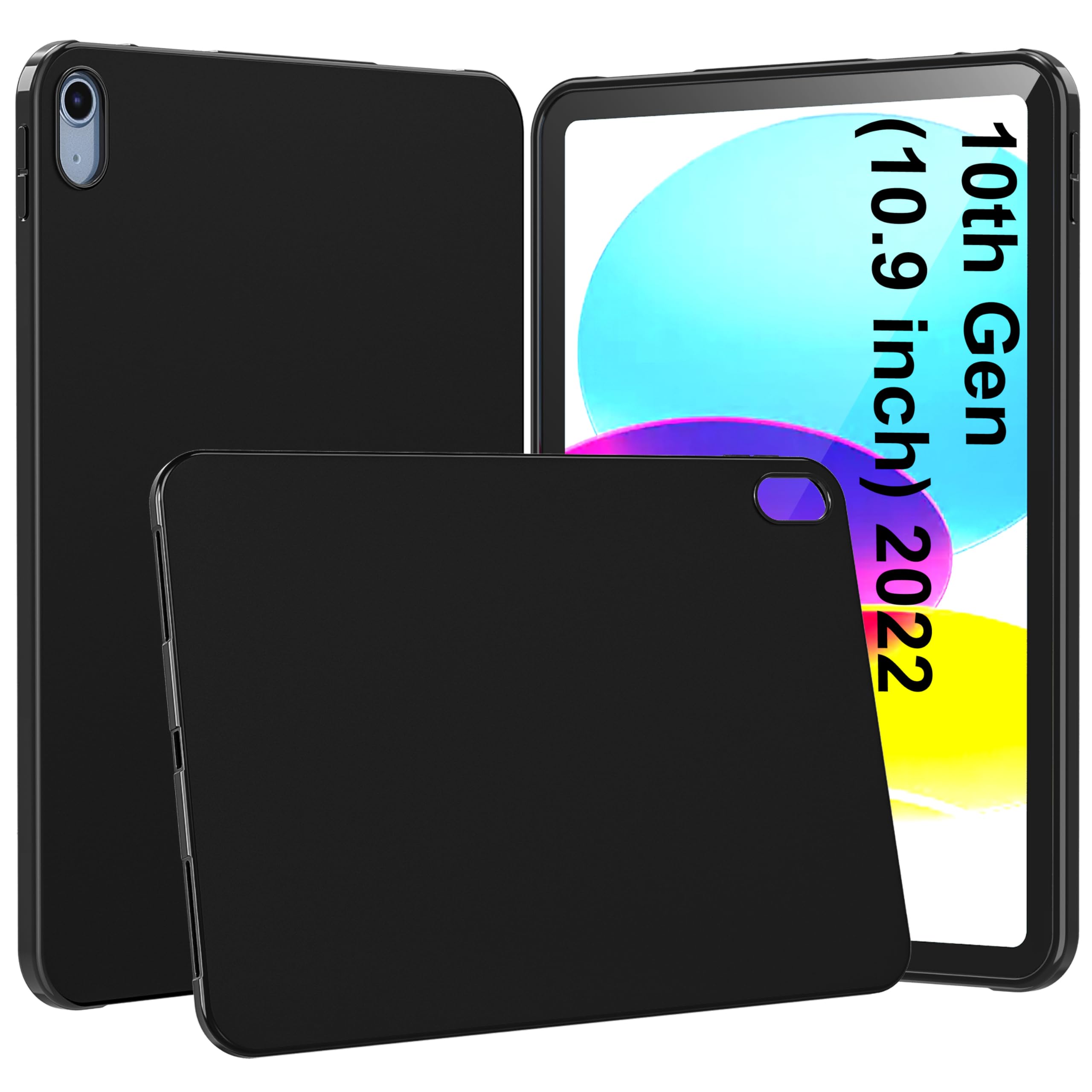 TGK Matte Design Soft Silicon TPU Back Case Cover for iPad 10th Generation 10.9 inch 2022, Black (B0BMZ31P4B) Amazon Price History, Amazon Price Tracker