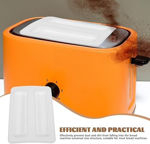 Miniatura 3 de UPKOCH Cubierta para tostadora de 2 rebanadas, cubierta de tostadora de silicona, tapa para electrodomésticos, cubierta para máquina de pan, piezas