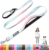 Vista 11 de TSPRO Correa táctica para perro, manos libres, resistente, ajustable, con mango acolchado y cierre de seguridad de metal para caminar, correr, Negro