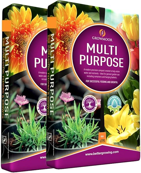 CB FUELS 2 X 60L GROWMOOR MULTI-PURPOSE COMPOST - 1