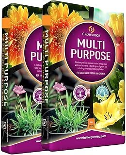 CB FUELS 2 X 60L GROWMOOR Multi Purpose Potting Compost Garden Beds Bord...