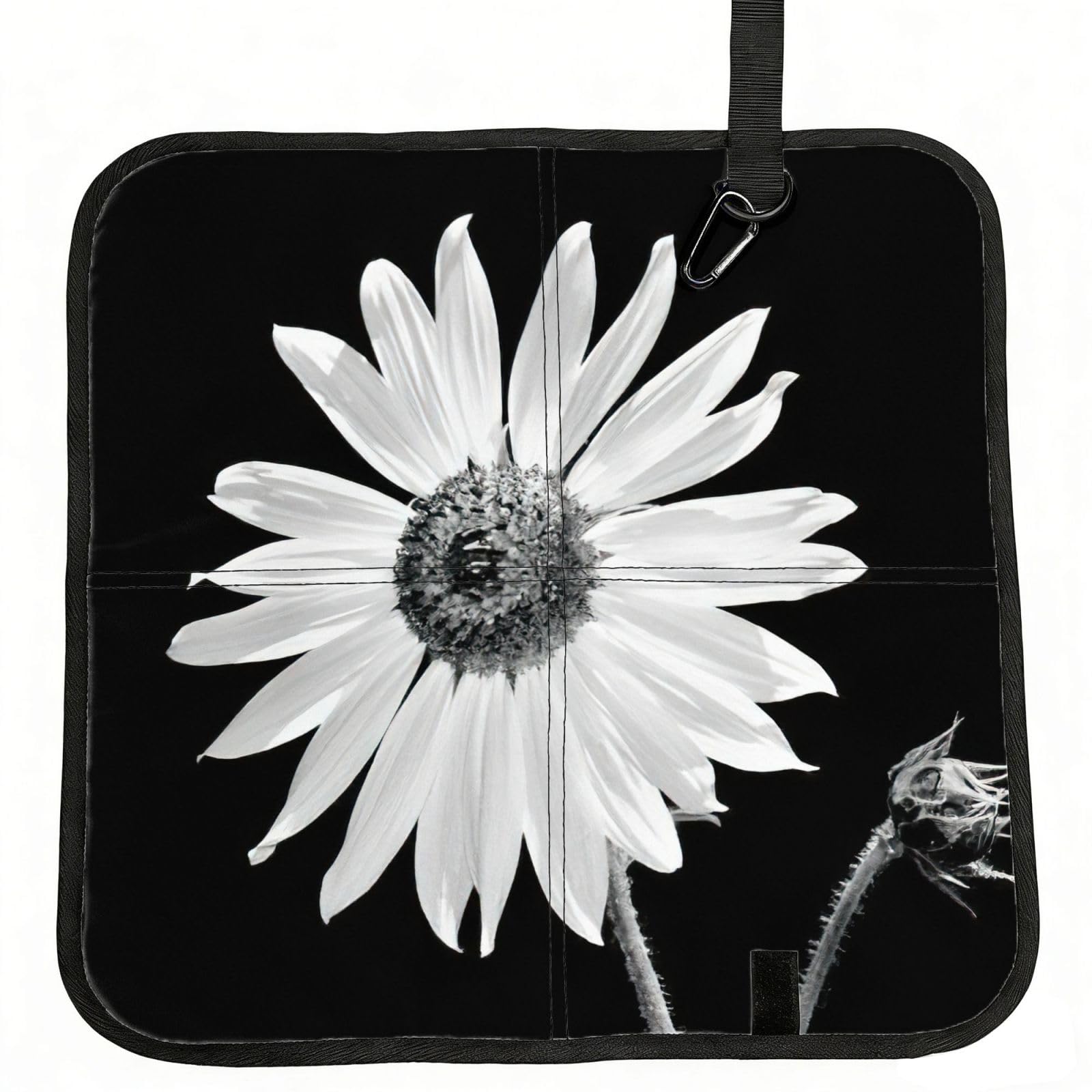 bghdfa Sunflower Print Outdoor Sitting Mat Waterproof Oxford Cloth Seat Cushion Folding Foam Camping Seat For Picnic