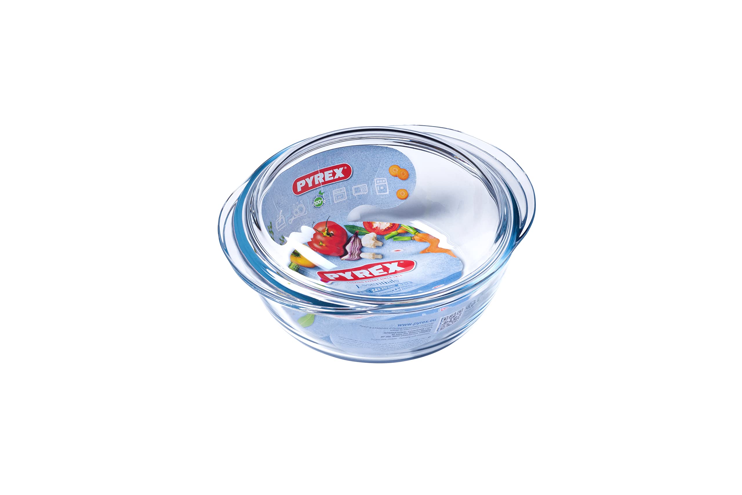 Pyrex Cocotte Classica 1,3L - Casseruola In Vetro Per Forno, Cottura E Conservazione, Made In France - Foto 10