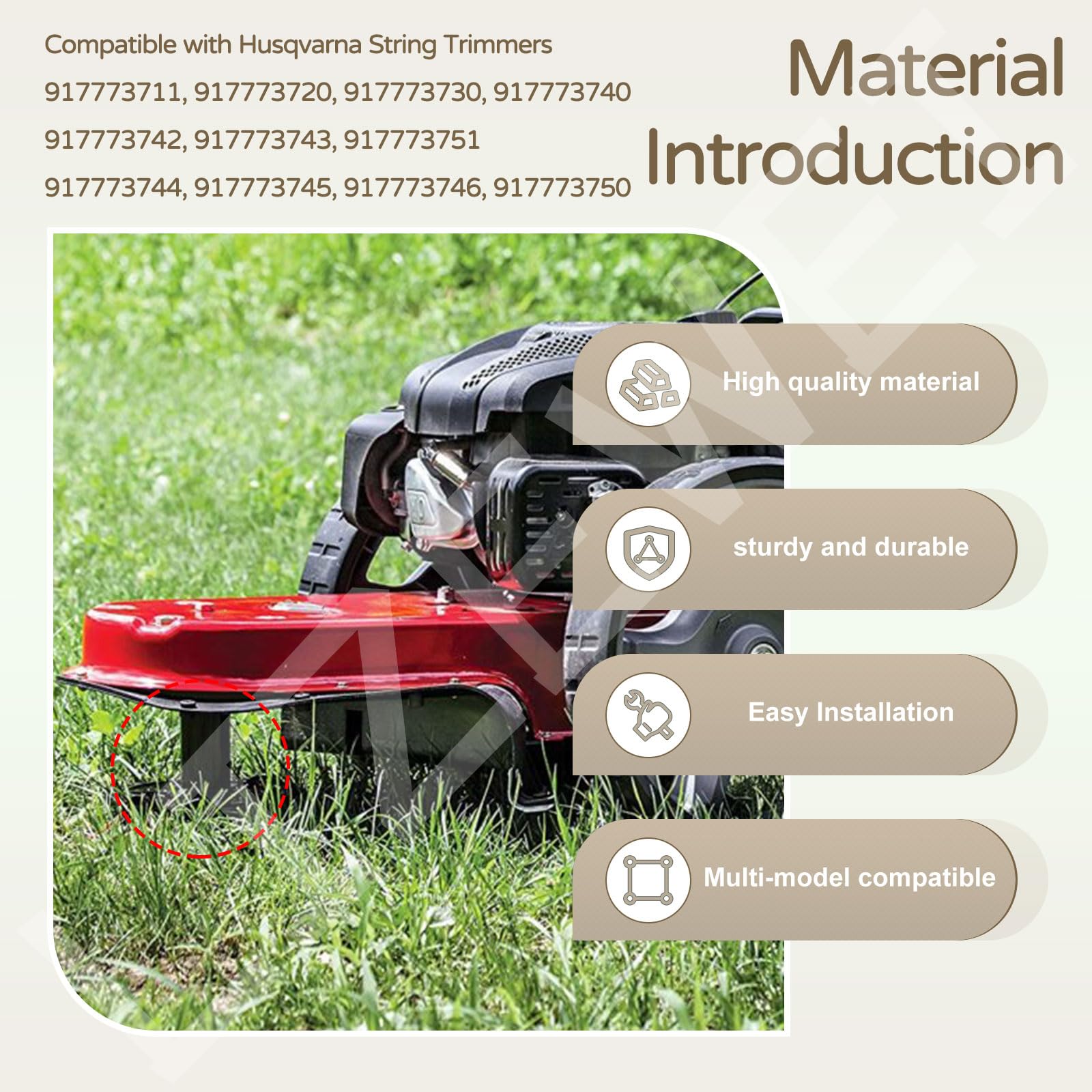 596878501 - Conjunto de husillo de cabezal de recortadora, 532182217, kit de bola y pernos de corte compatible con Husqvarna Poulan Craftsman HU625WT PR22WT 180334 182217 HU625HWT PPWT62522