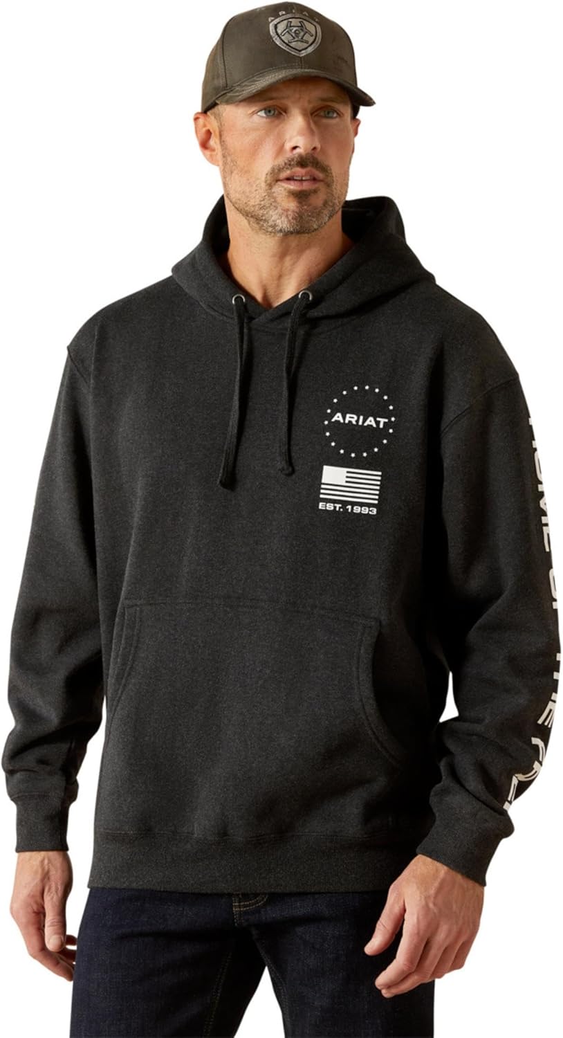 ARIAT mens Ariat Sponsor Patriot Hoodie