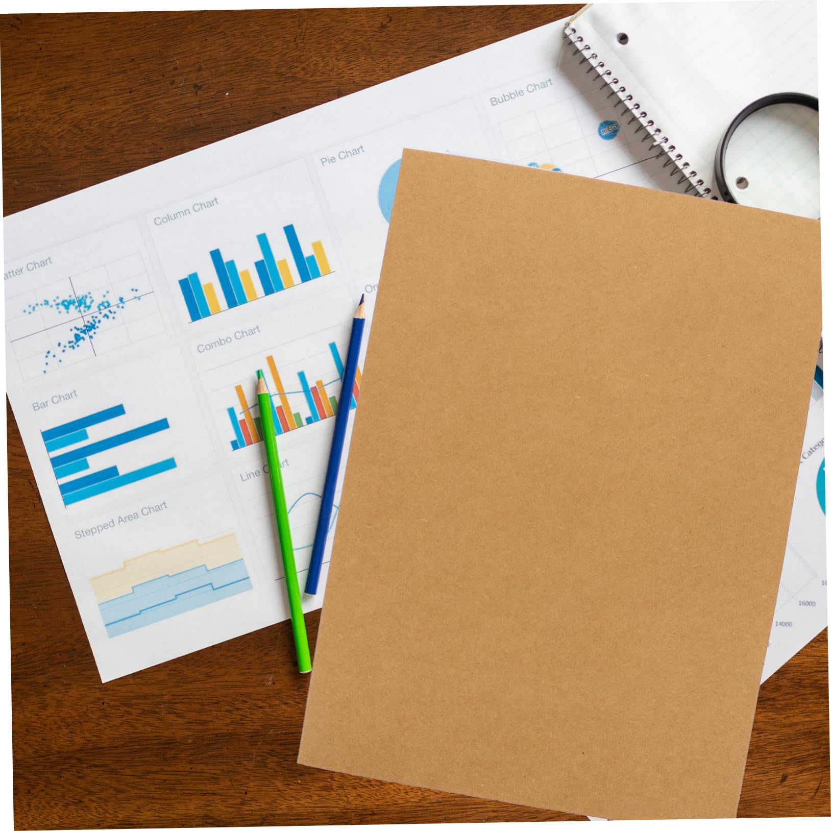 Dokumentenmappe aus Kraftpapier A4, 20 Stück, zum Beschriften | Kraftpapier Mappe Offen, Papiermappen für Dokumente, Kraft Präsentationsmappe für Büro und Proposals