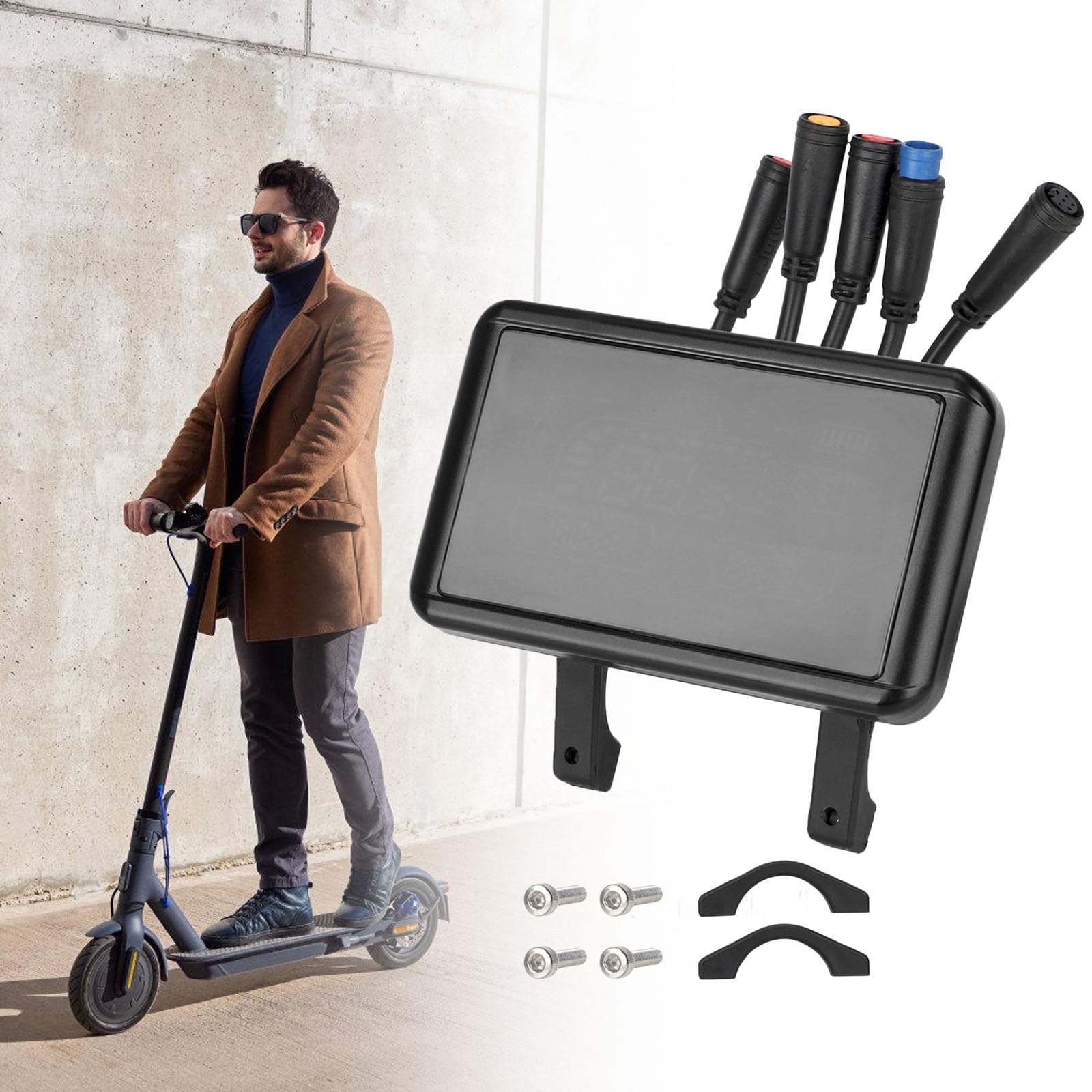 Trottinette électrique à affichage LED - Compteur de vitesse 48 V pour tricycles