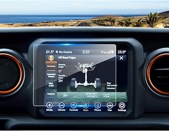 2021 2022 2023 Gladiator Screen Protector for Jeep Gladiator Sport S/Willys/Freedom/Overland/Rubicon/Mojave/High Altitude 8.4-in Touchscreen, 9H Tempered Glass 2023 Gladiator Accessories 8.4"