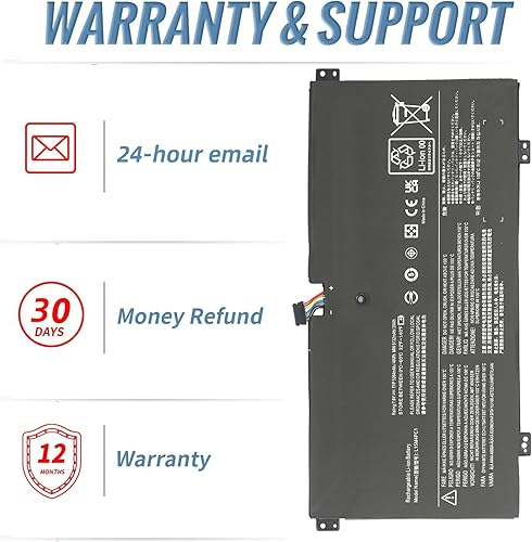Miniatura 4 de JGTM Batería de repuesto para laptop L15M4PC1 Lenovo Yoga 710 710-11ISK 710-11IKB 11.6 pulgadas Series Laptop L15L4PC1 5B10K90767 5B10K90801 7.6V