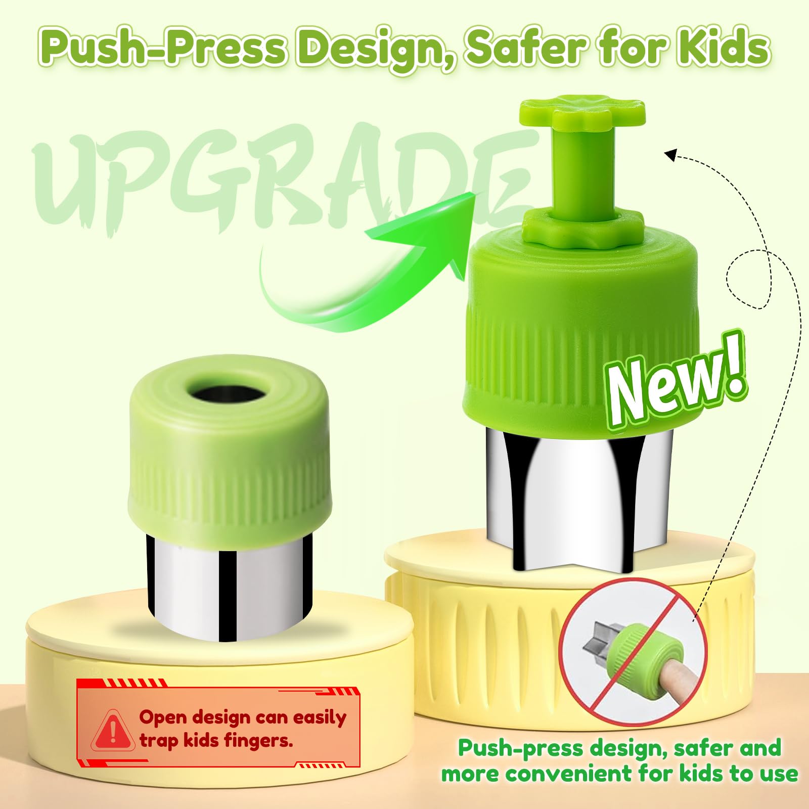 OLANRUN Kids Knife Set for Real Cooking, 19 PCS Montessori Kitchen Toys for Toddlers-Kids Cooking Sets Real with Plastic Children Safe Knives Crinkle Cutter Kids Cutting Board Cake Scraper Scissors