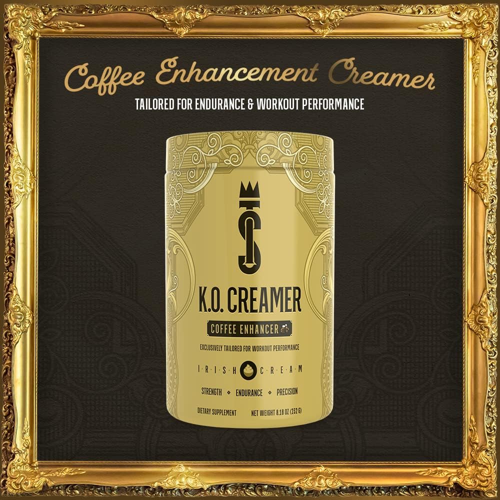 KO Mushroom Coffee Creamer, Stim Free Muscle Builder/Gainer Endurance Pre Workout with Peak O2 (New Age Shroom Tech), Caffeine Free Superfood Nitric Oxide Booster