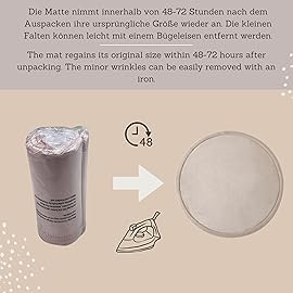 Hakuna Matte CloudSoft Baby Play Mat for Floor  47 Beige - Coral Velvet Memory Foam Rug for Crawling & Cozy Play - Non-Slip, Water-Resistant, Easy-CareTummy Time Mat, Playmat for Playpen