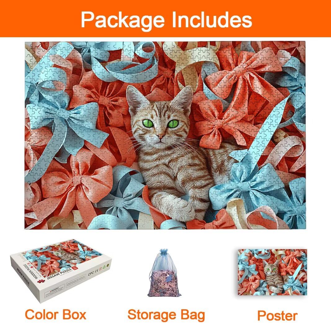 Puzzle Gatto, Puzzle 5000 Pezzi Adulti per Decor, Regalo Donna/Uomo -8436