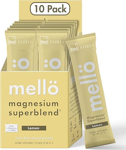 Miniatura 10 de Ned - Mellö Naked Magnesium Superblend - Mezcla de bebida - Complejo de magnesio con glicinato de magnesio y L teanina 30 porciones - Apoya la