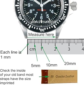 Techスイスlea1558 – 24カーフスキンブラウンレザーExtra Thick 24 mm