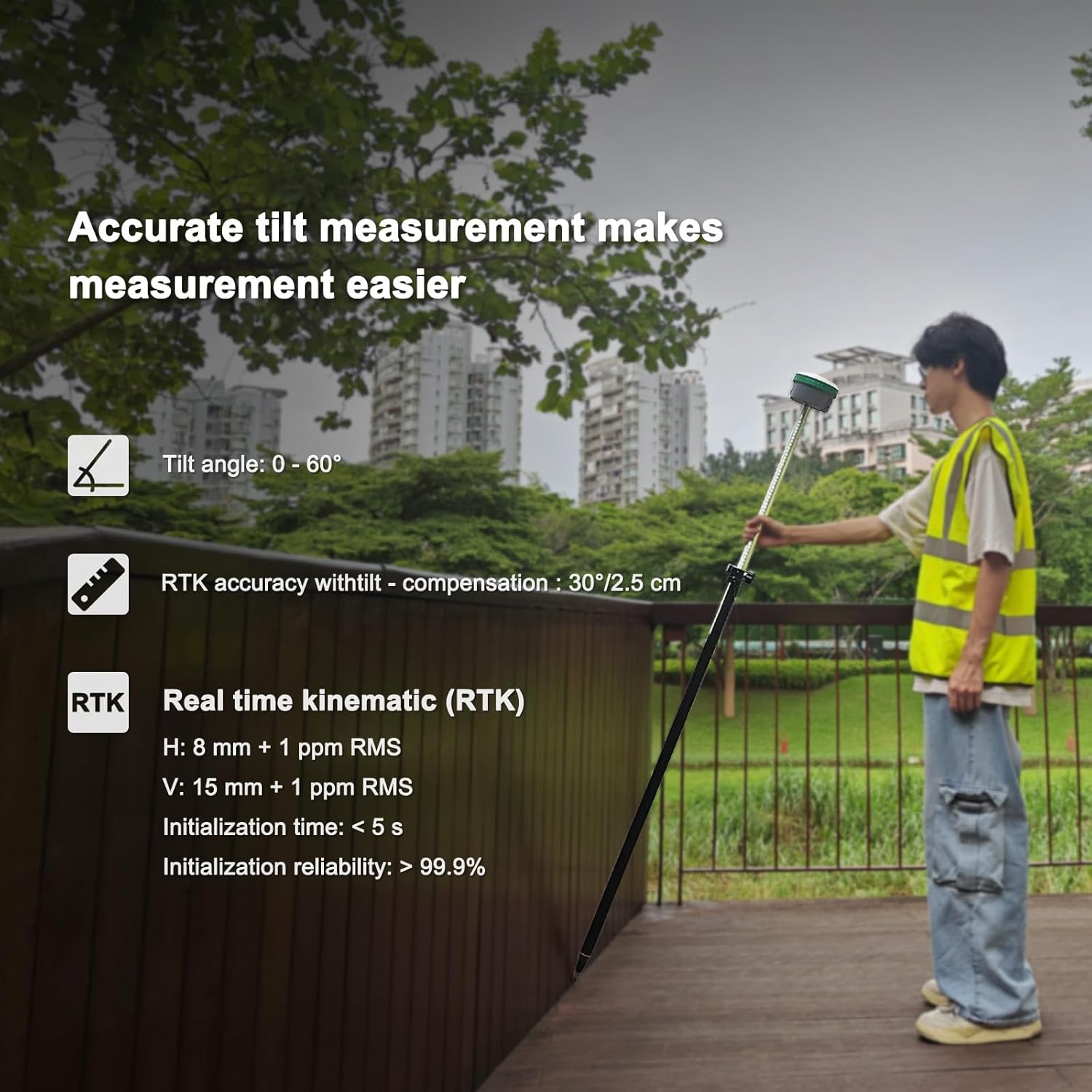 Accurate tilt measurement feature