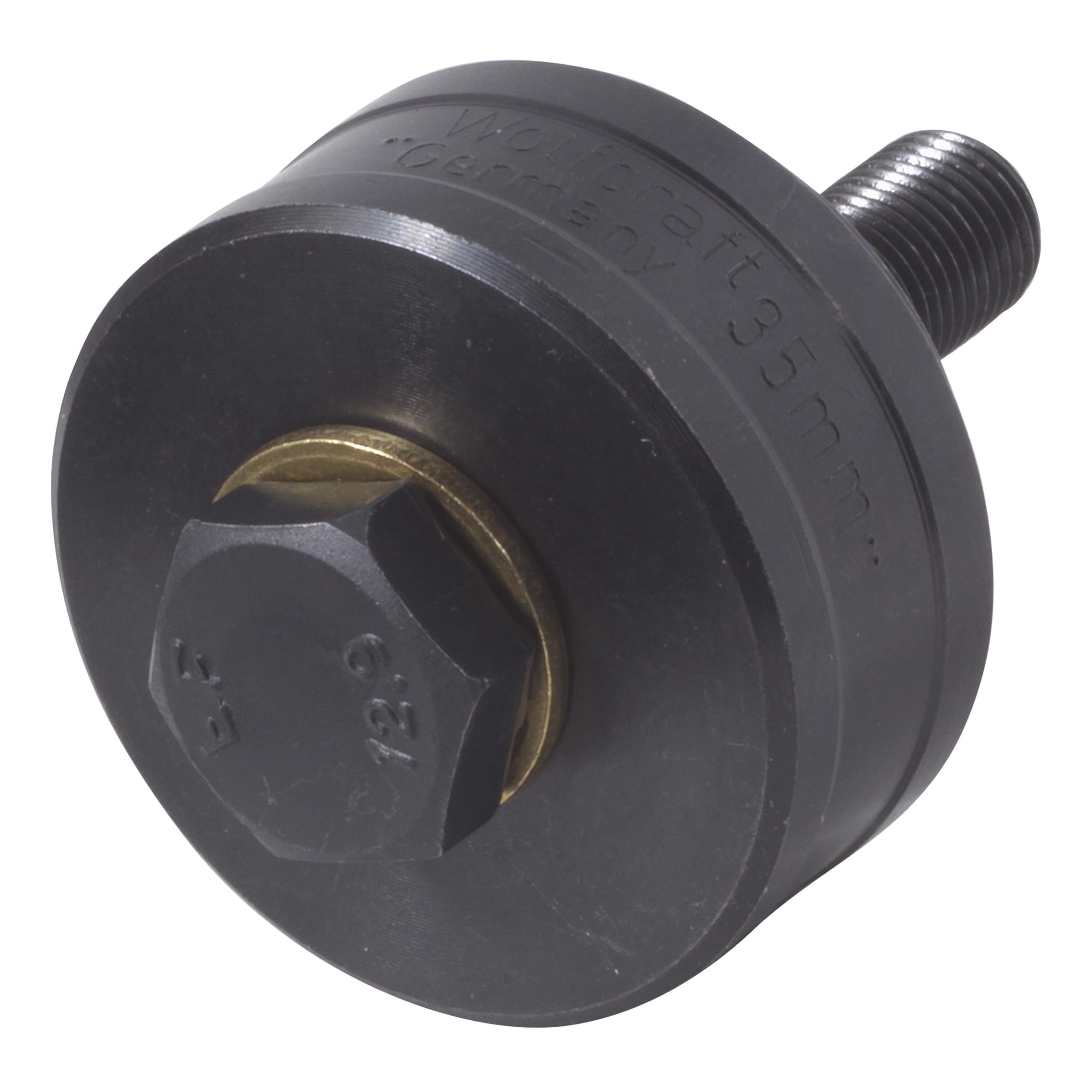 wolfcraft Lochschneider 3754000 – Schraublochstanzer für Küchenarmaturen – Blechlocher für den Wasserhahn-Ausschnitt – Ø 35mm