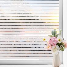 Electrostatic Window Film Anti-UV Anti-Glare Film for Office, Home, Bathroom (Semi-White, 40 x 200 cm)
