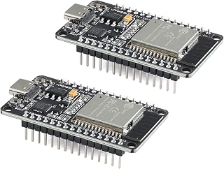 2Pcs ESP32 Development Board CP2102 WiFi Bluetooth-Compatible Dual Core IoT Smart Home Module Type-C Interface Soldering Pins