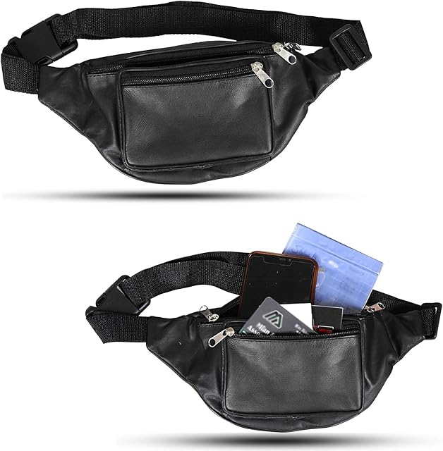 Leather Waist Packs Money Belt Bags Fanny Adjustable Bum Hip Travel Pouch Cross Fit Ladies Running Belts Women Shoulder Tie Cycling Bag
