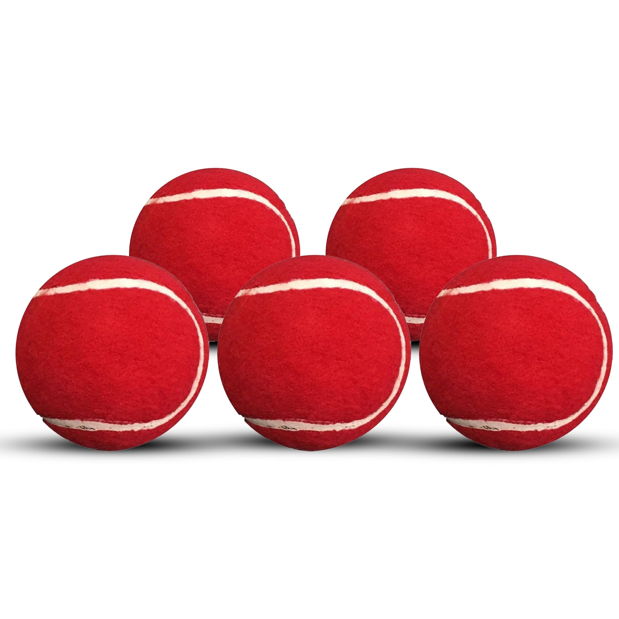 ND Sports Heavy Duty Cricket Tennis Balls (120gm) - Premium Rubber Balls for Cricket Training, Swingball Sets & Outdoor Play