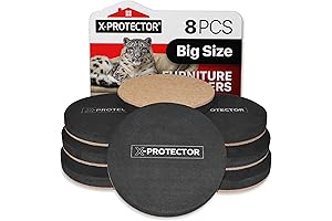 X-PROTECTOR 4 3/4 inch Heavy Duty Felt Furniture Sliders (8 PCS) for...