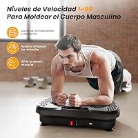 Dripex Vibrációs talapzat otthoni izomtréninghez 99 fokozat 5 program Bluetooth hangszóró LCD kijelző fekete 6