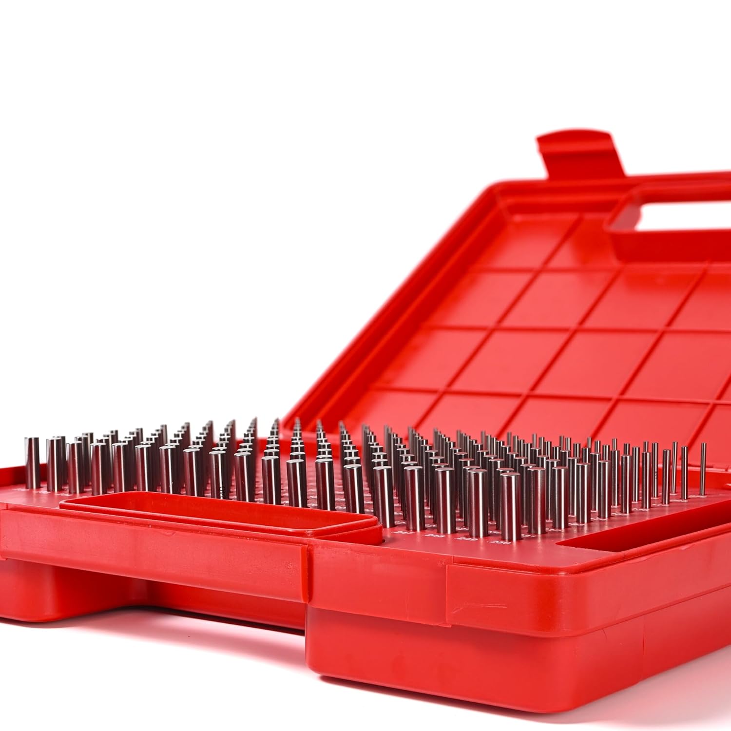 Pin Gauges, Pin Gage Set, M1(0.061”-0.250”)190pcs, Minus, Class ZZ, with Storage Case