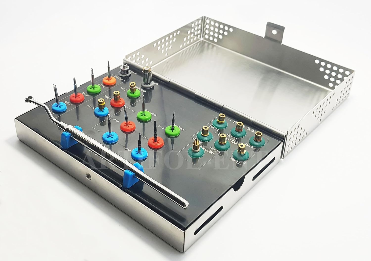 Generic Universal Screw Remover Kit Implant Fixture & Broken/Fractured Screw Removal Set 23 Pcs, OS1046