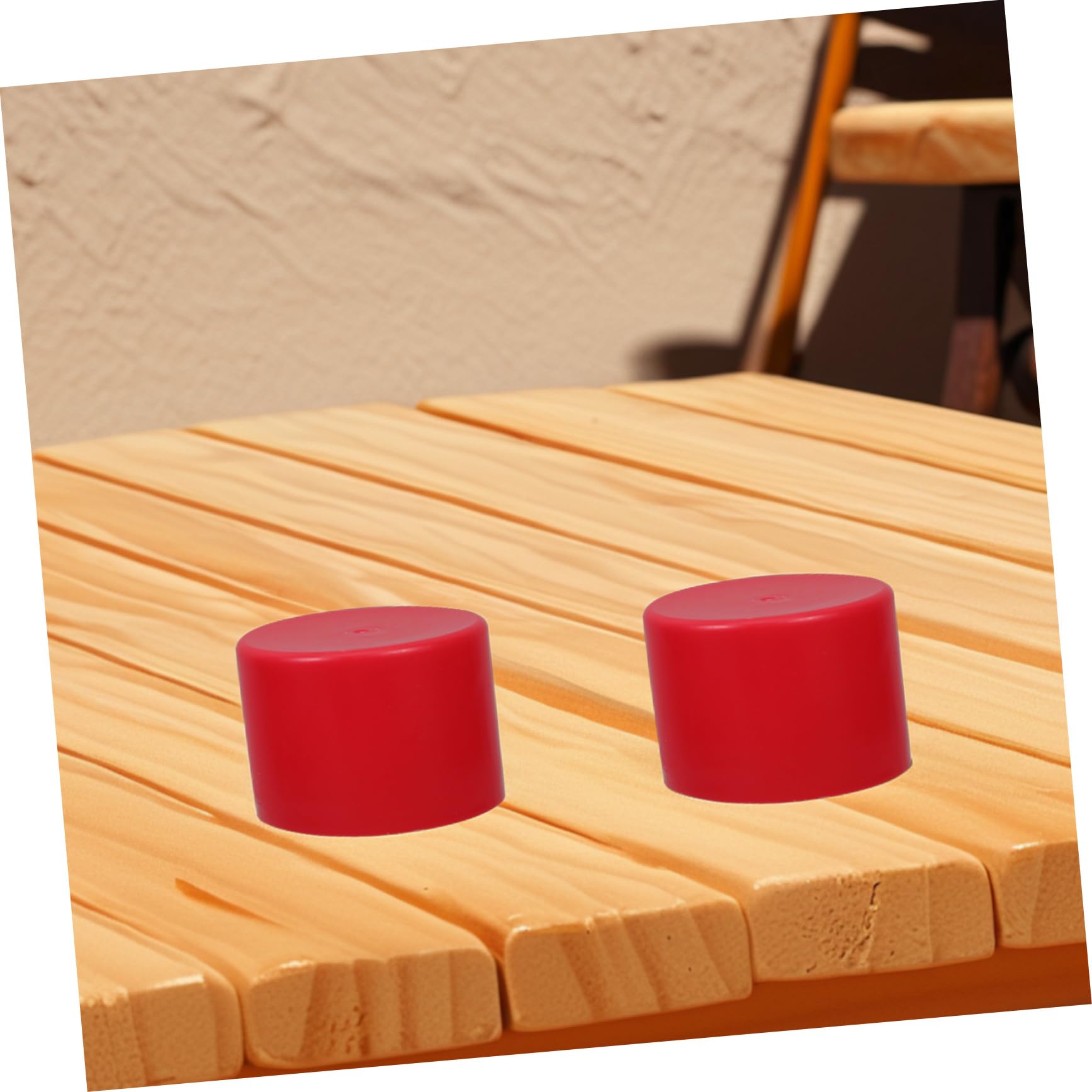 WOONEKY 10 Pezzi Manicotti Protettivi per Tubi per Ponteggi in Pe Rosso, Coperture Antiscivolo per Tubo in Acciaio Diametro 48-50mm, per Ristrutturazione e Riparazioni