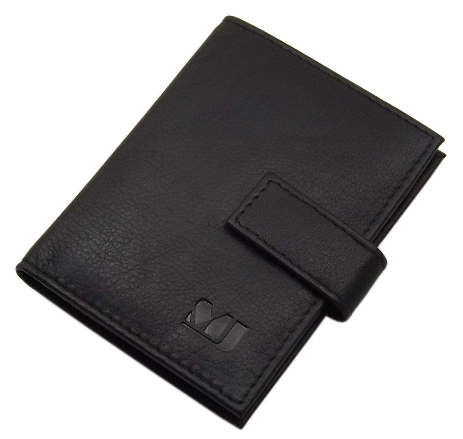 myledershop XL Leder Kreditkartenetui mit Ersatzfolie MJ-Design-Germany in Schwarz