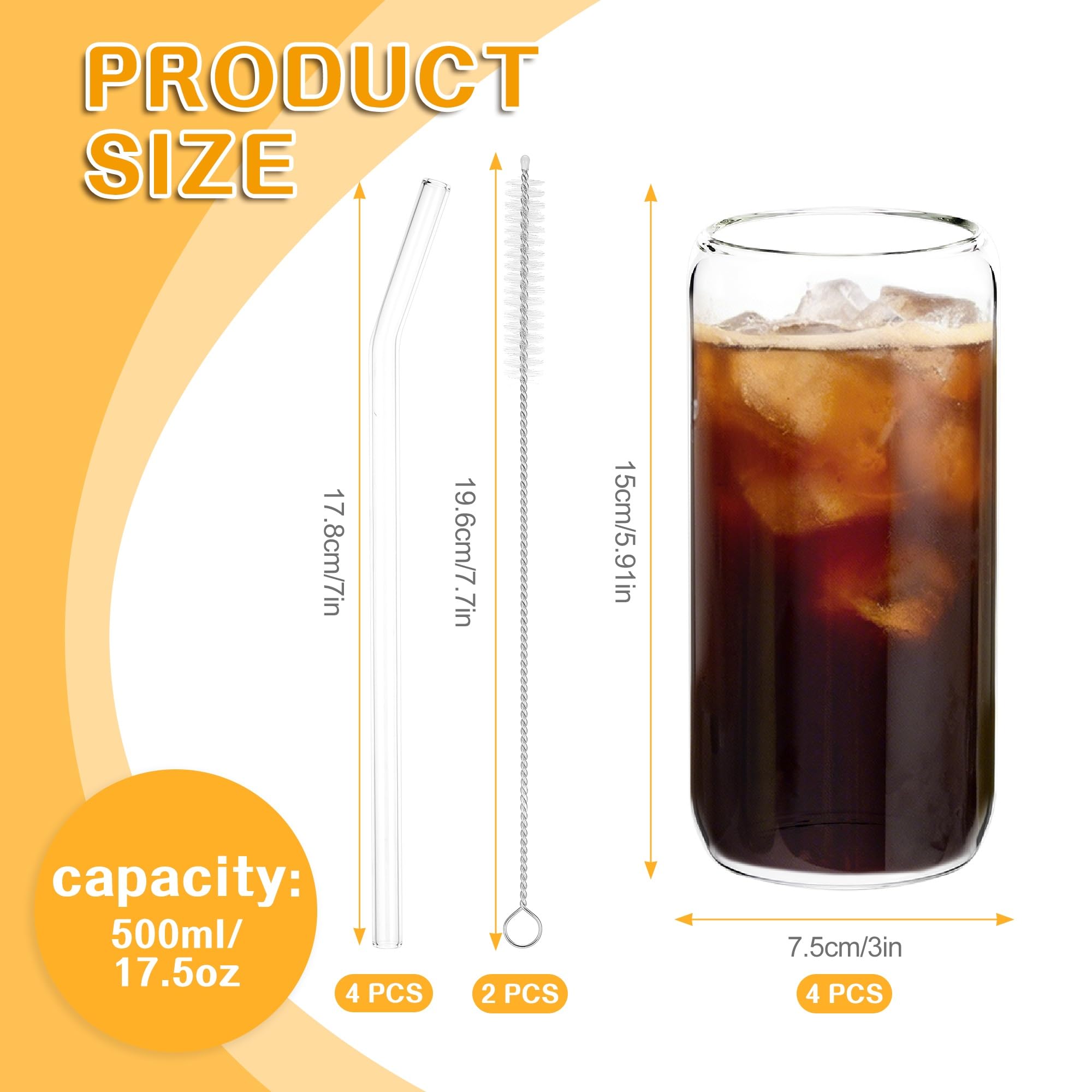 Verre Cocktail Bière Jus Verre Matcha 500ml Avec Nœud Décoratif - Couvercle étanche Et Paille - Verre Réutilisable Hejo Bow Verre Cocktail Décoratif