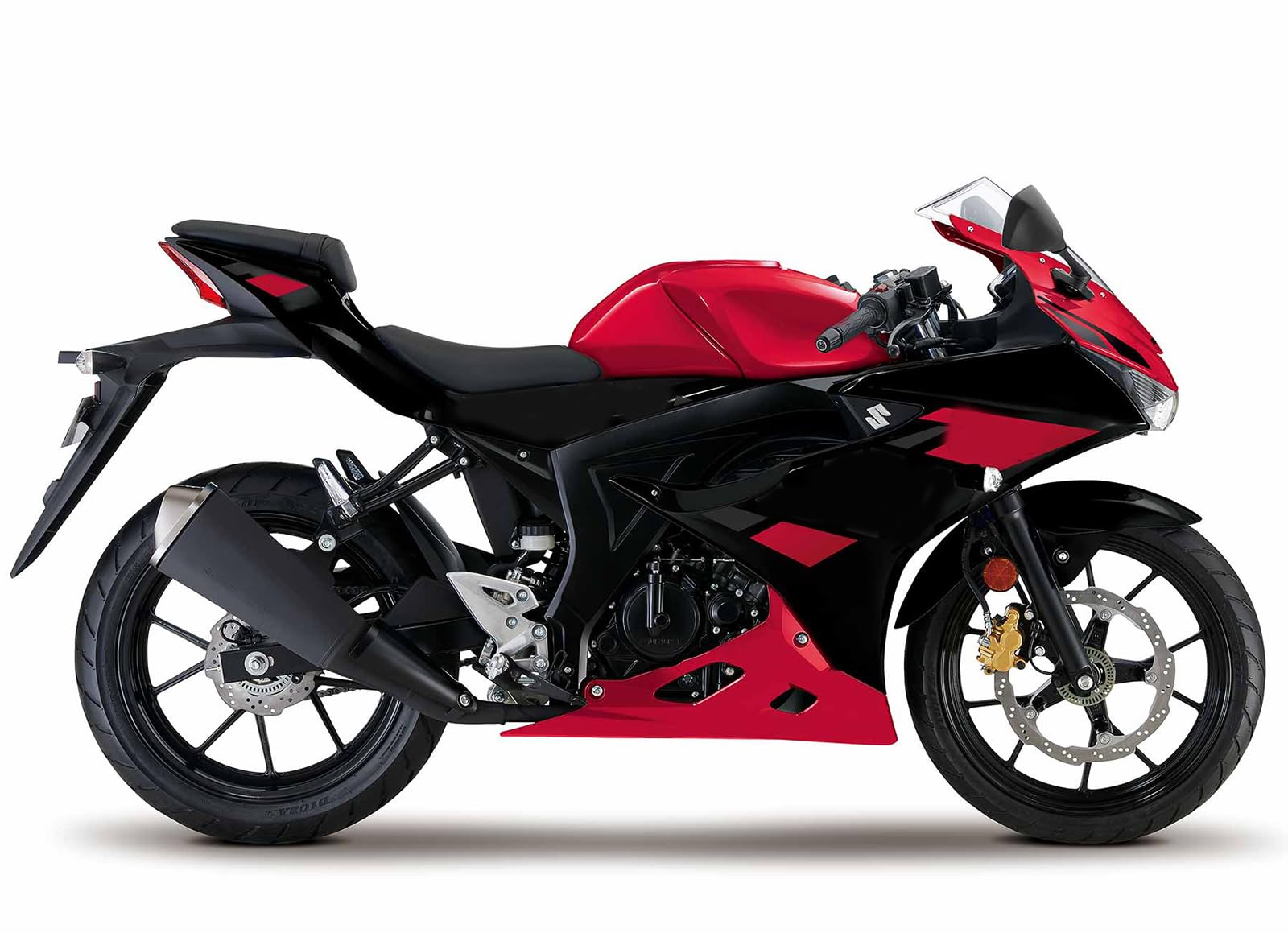 SUZUKI GSX-R125 レッド カウル5点セット Amazon | Bruce & Shark(ブルース・サメ）GSXR125カウル 適用スズキ