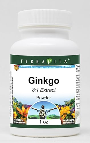 Ginkgo 8 1en polvo (1oz, Zin 520218), 3