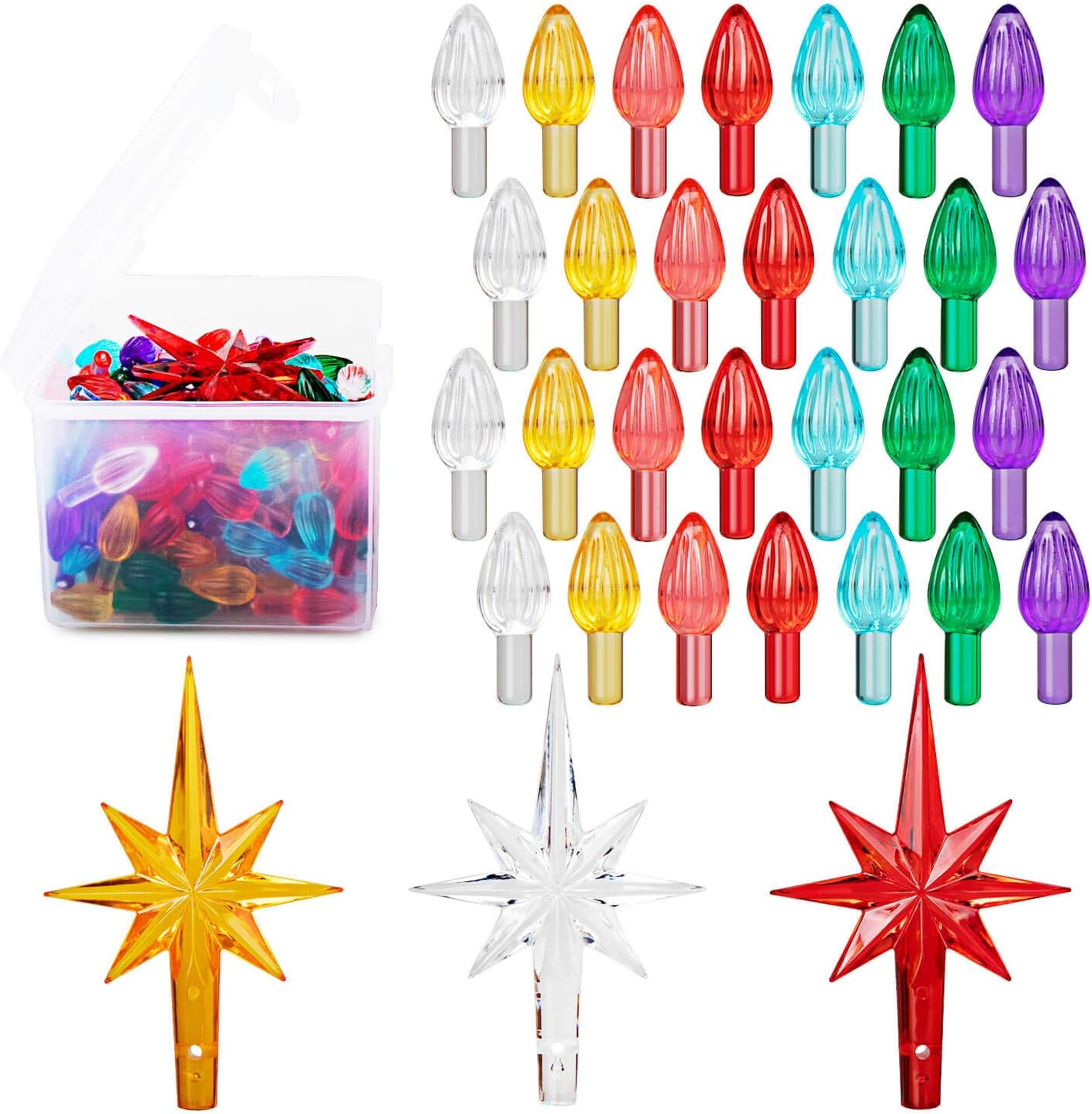 SoFire 178 Pieces Medium Size Ceramic Christmas Tree