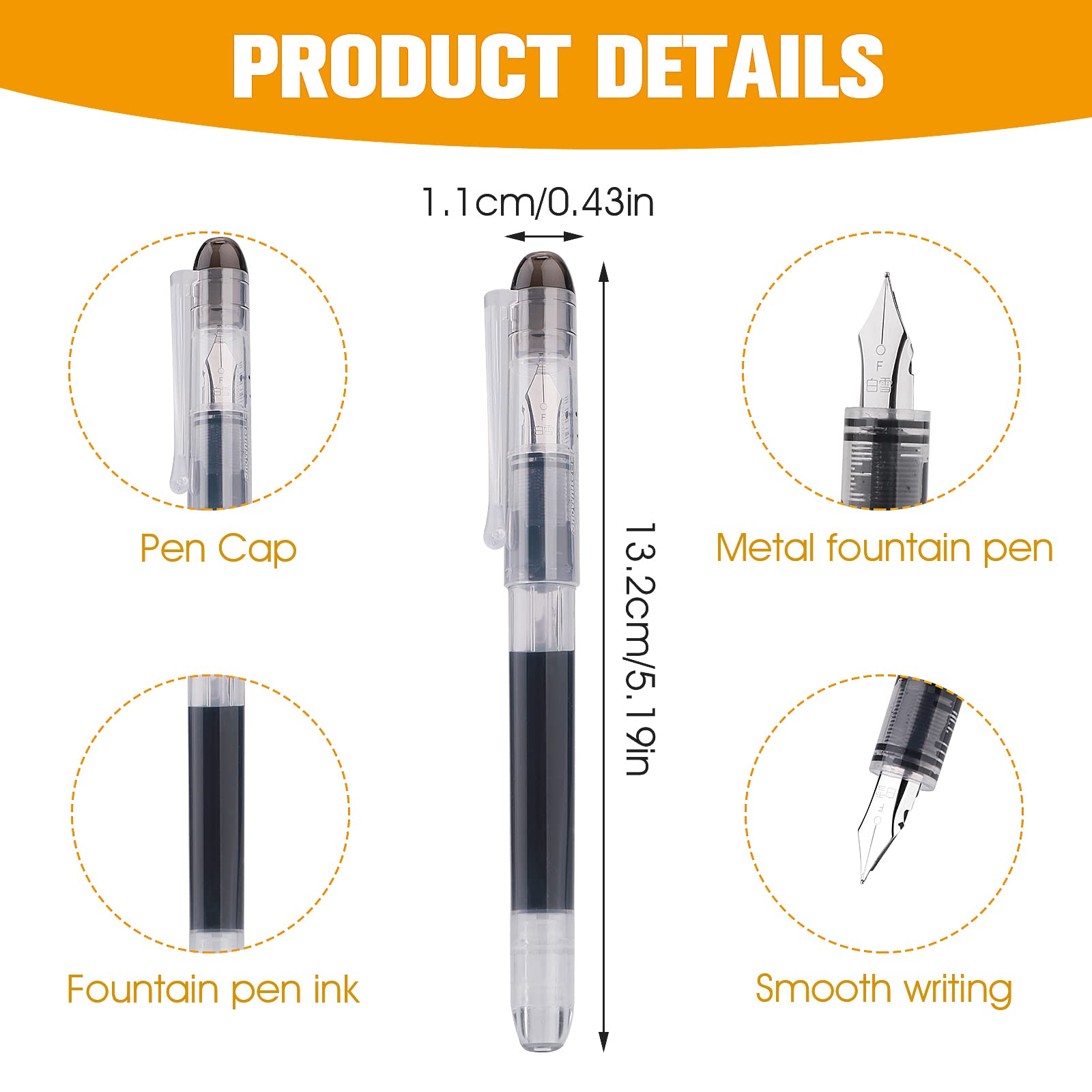 VEGCOO 18 Pack Rollerball Pens, Black/Blue/Red Gel Pen 0.5mm Quick-Drying Ink Pens, Handwriting Pens For Drawing Writing, Ballpoint Gel Pen School & Office Supplies For Students Adults - View #2